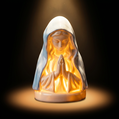 Lámpara Artesanal de la Virgen María — Luz Sagrada